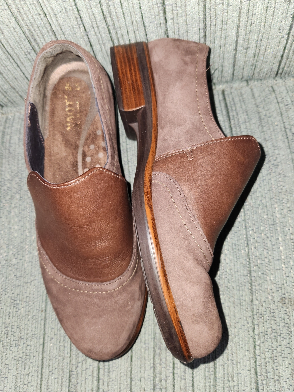 🍉Naot Two-Tone Brown Leather & Suede Women's Loafers